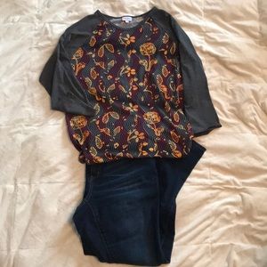 Lularoe Randy 3/4 Sleeve Top